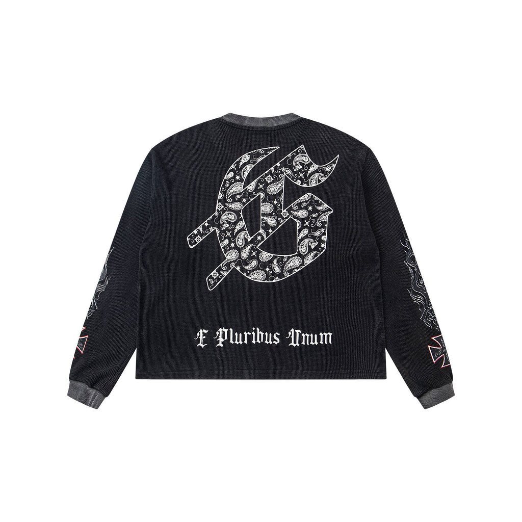 Godspeed Hollywood Graphic Waffle Long-Sleeve T-Shirt — back