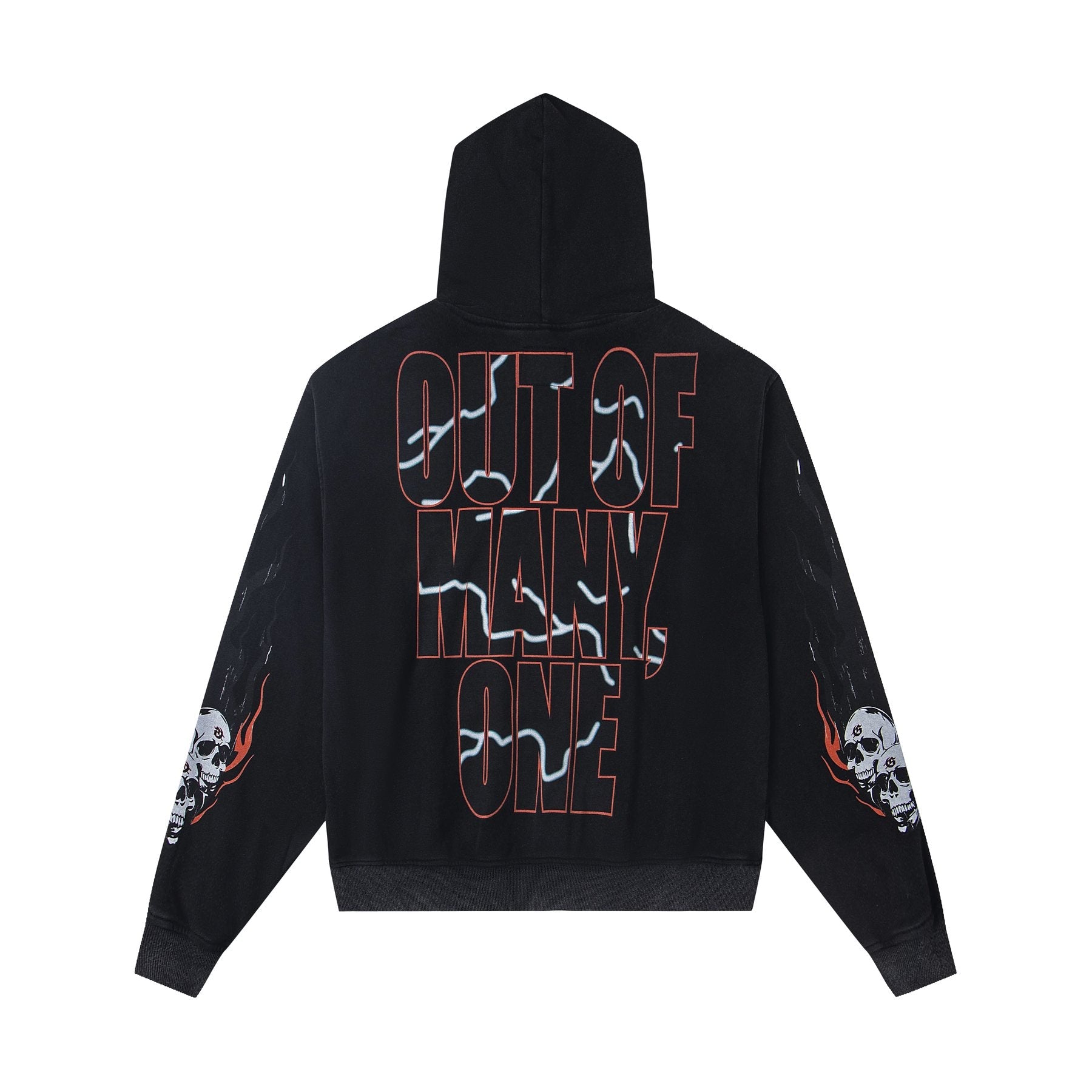 Godspeed Out of Many One Car Graphic Hoodie — back