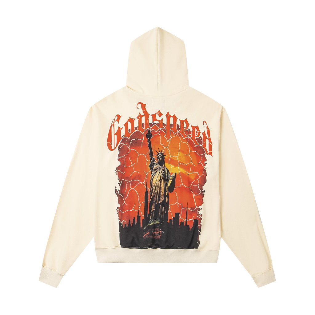 Godspeed Statue Graphic Hoodie — back