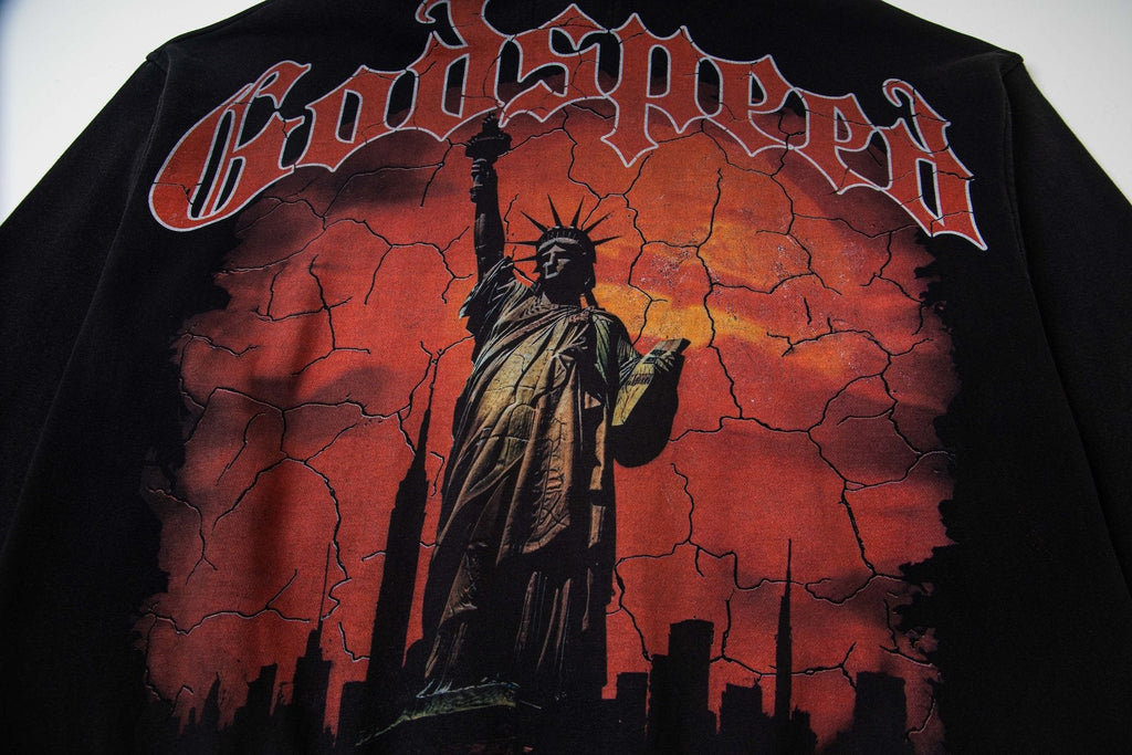 Godspeed Statue Graphic Hoodie — detail