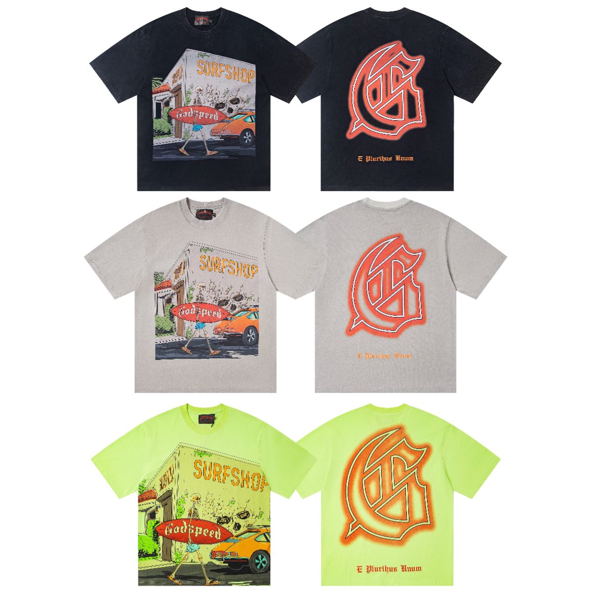 Godspeed Surfshop Graphic Short-Sleeve T-Shirt — comparison