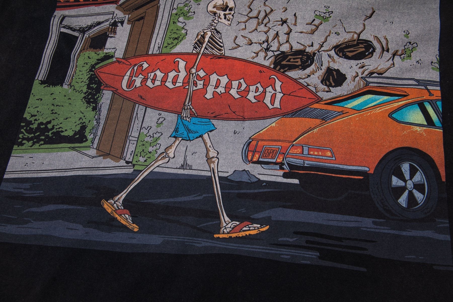 Godspeed Surfshop Graphic Short-Sleeve T-Shirt — detail