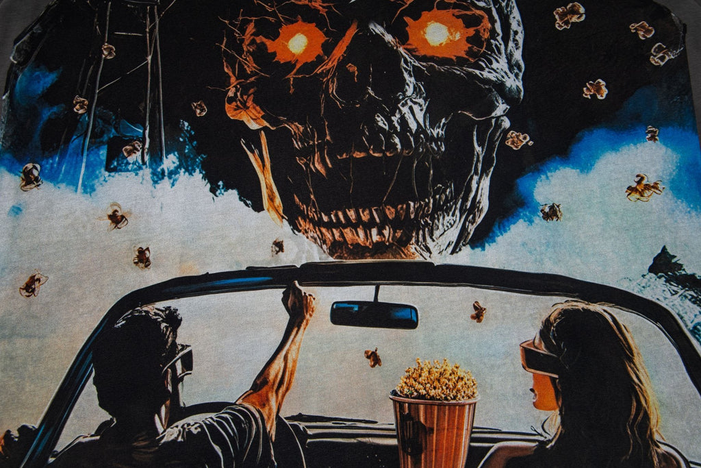 Godspeed Skull & Car Graphic Short-Sleeve T-Shirt — detail