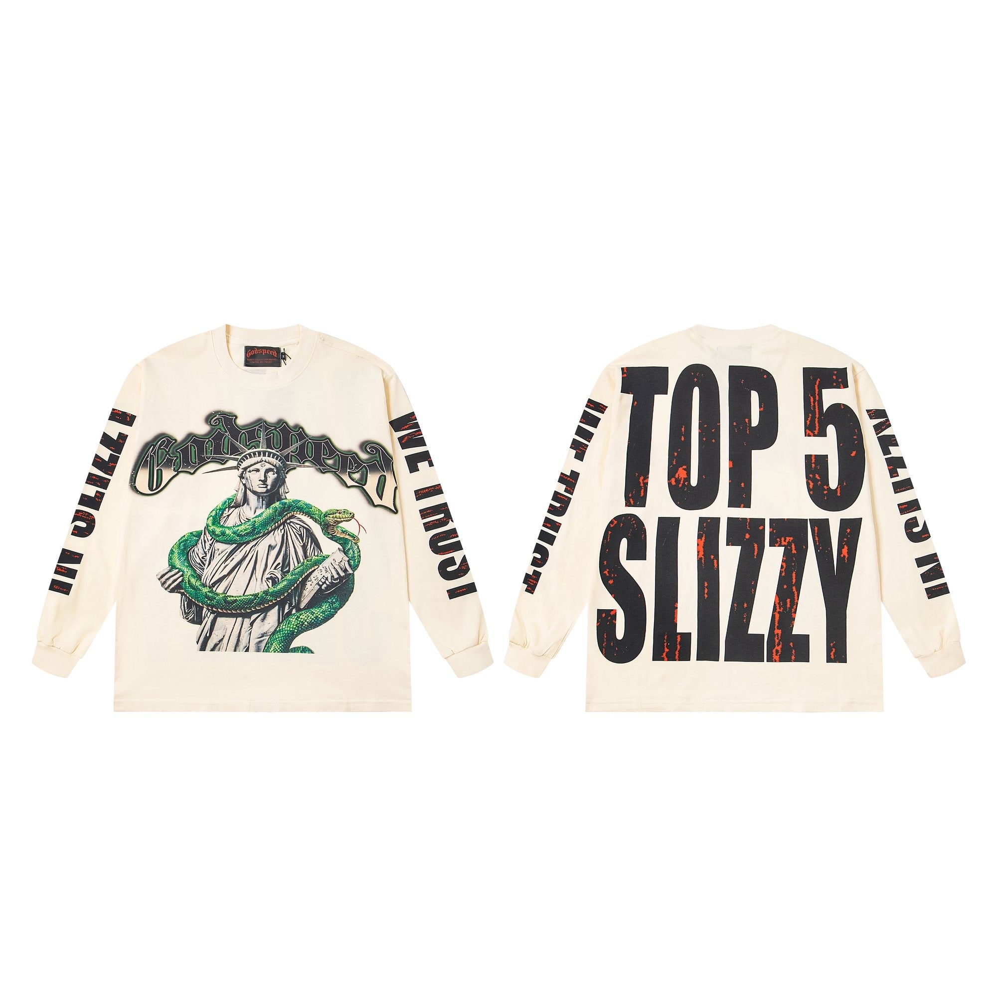 Godspeed Top 5 Slizzy Statue Snake Long-Sleeve T-Shirt — hero