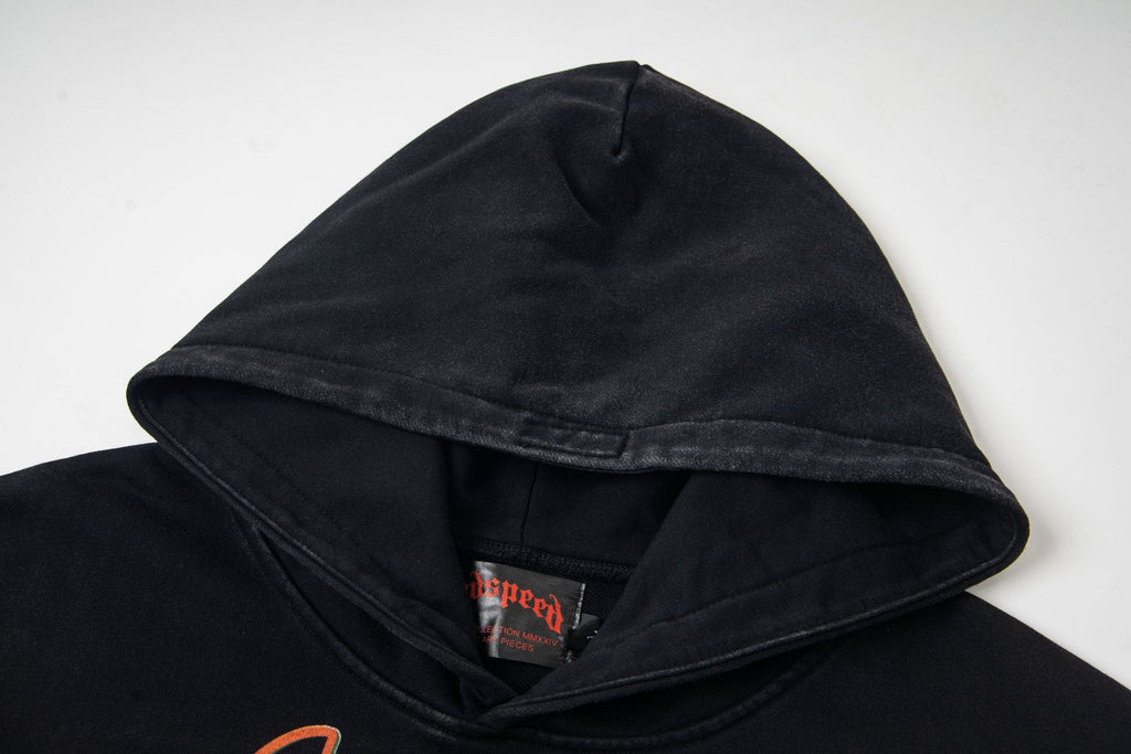 Godspeed Skeleton Hand Graphic Hoodie — detail