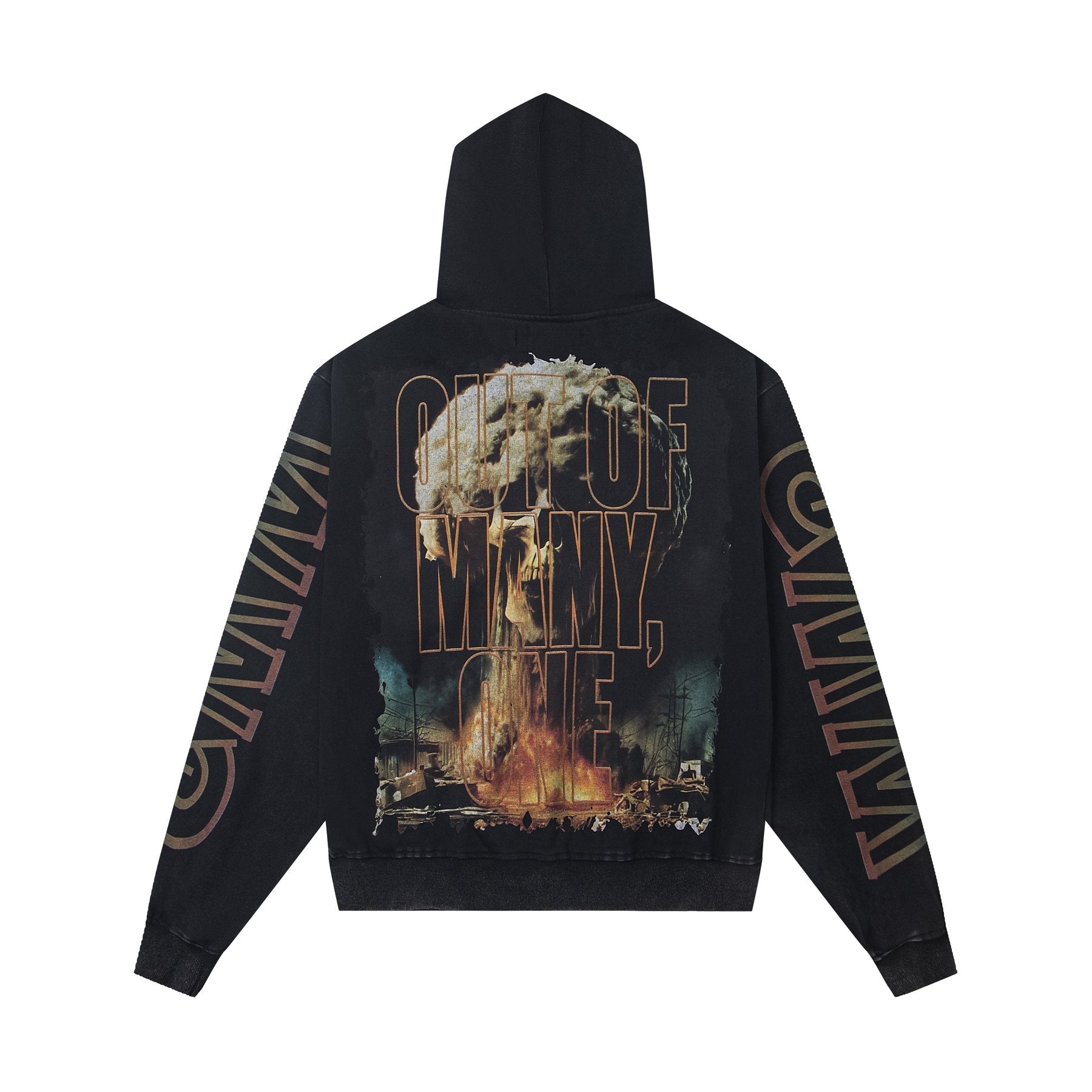 Godspeed Skeleton Hand Graphic Hoodie — back