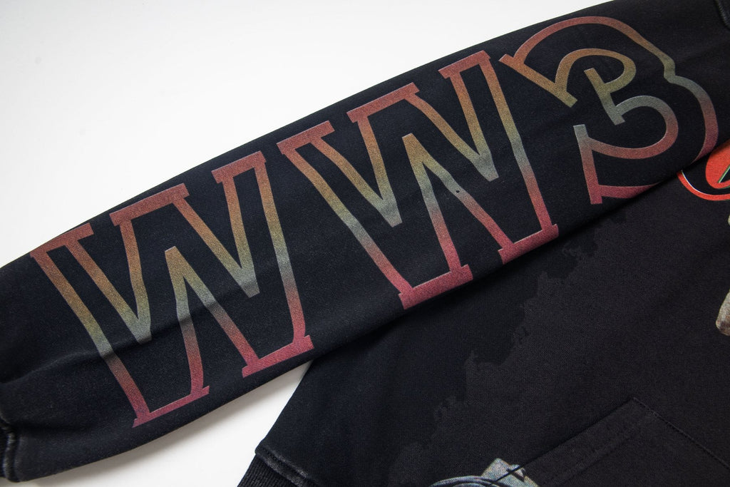 Godspeed Skeleton Hand Graphic Hoodie — detail