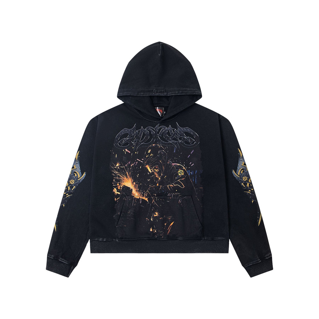 Godspeed Out of Many One Graphic Hoodie — front