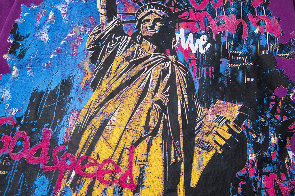 Godspeed E Pluribus Unum Graphic Long-Sleeve T-Shirt — detail