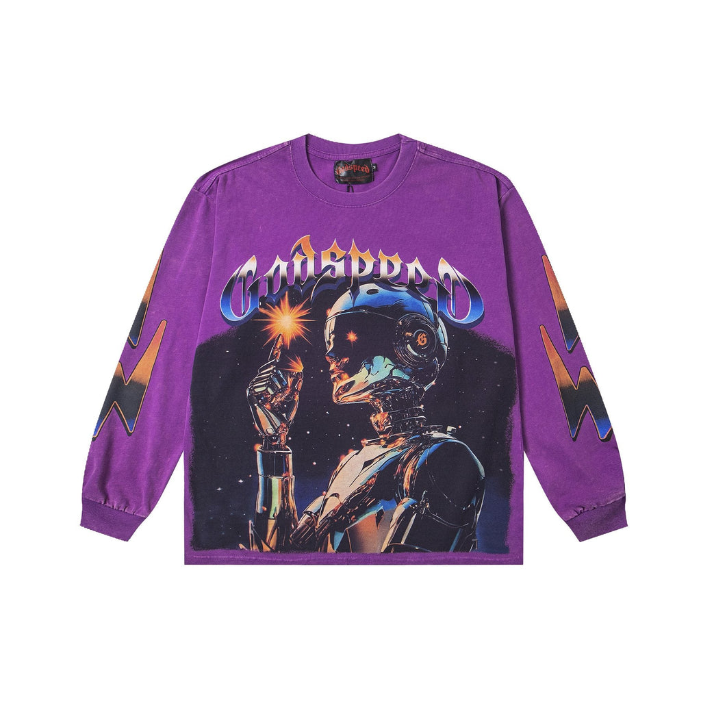 Godspeed E Pluribus Unum Washed Long-Sleeve T-Shirt — front
