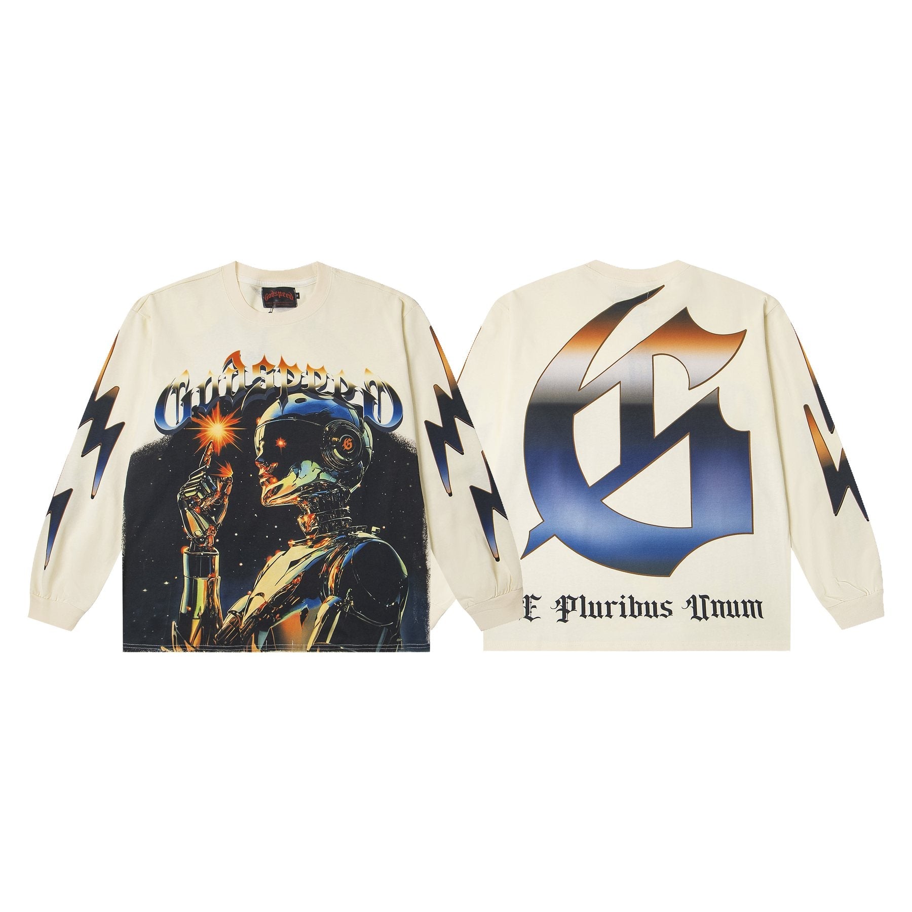 Godspeed E Pluribus Unum Washed Long-Sleeve T-Shirt — front