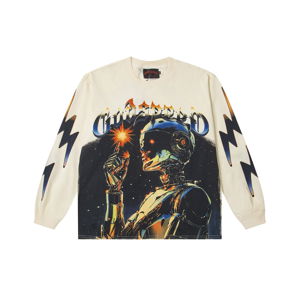 Godspeed E Pluribus Unum Washed Long-Sleeve T-Shirt — front