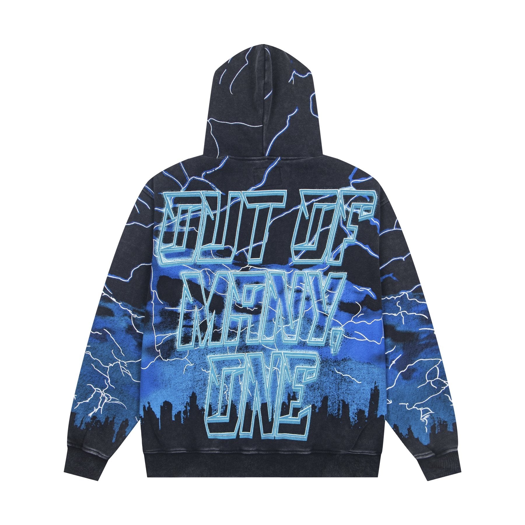 Godspeed Out of Many One All-Over Print Zip Hoodie — back