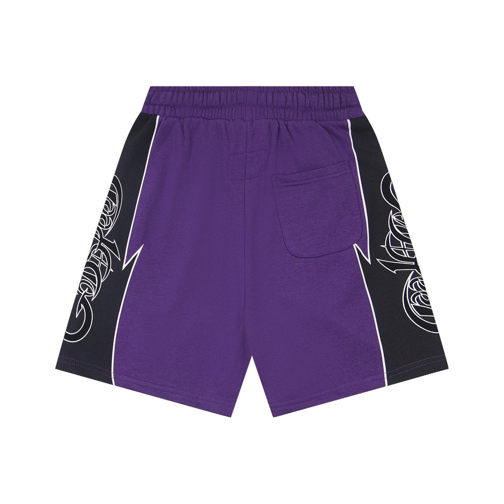 Godspeed Printed Side-Panel Drawstring Shorts — back
