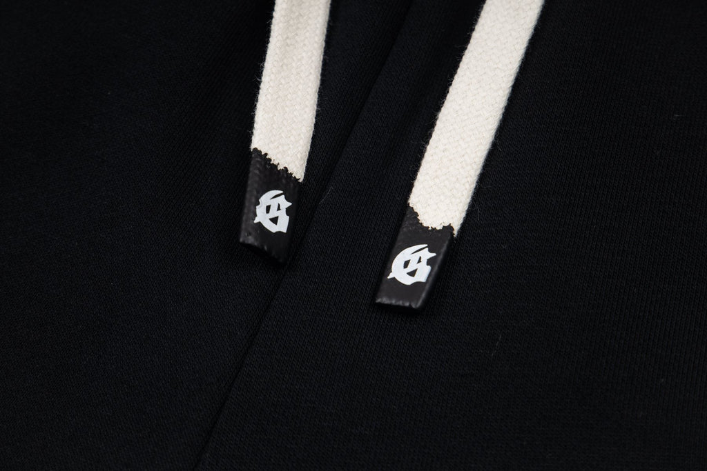 Godspeed Printed Side-Panel Drawstring Shorts — detail
