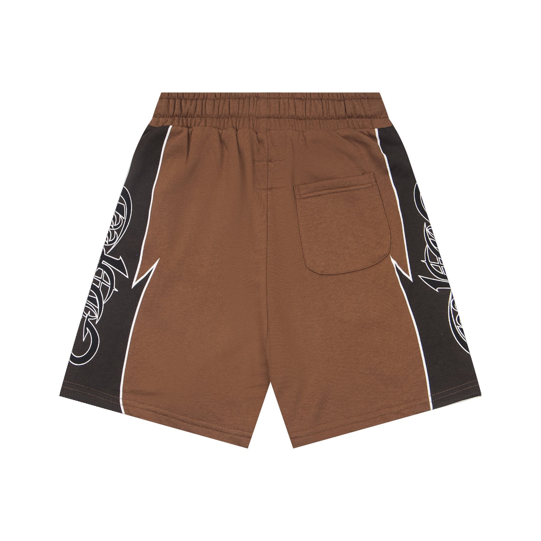 Godspeed Printed Side-Panel Drawstring Shorts — back