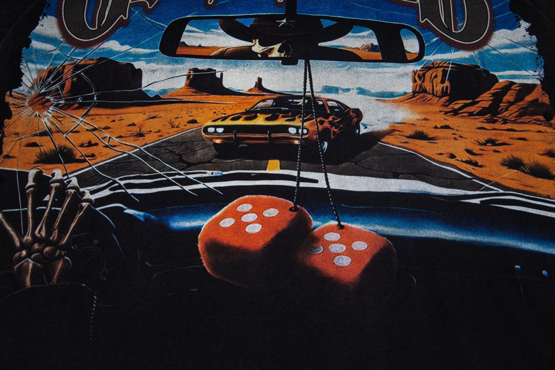 Godspeed Car & Dice Graphic T-Shirt — detail