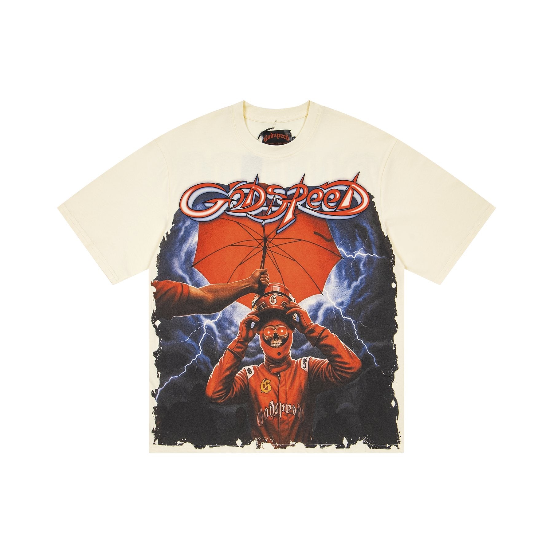 Godspeed Baseball Umbrella Graphic T-Shirt — front