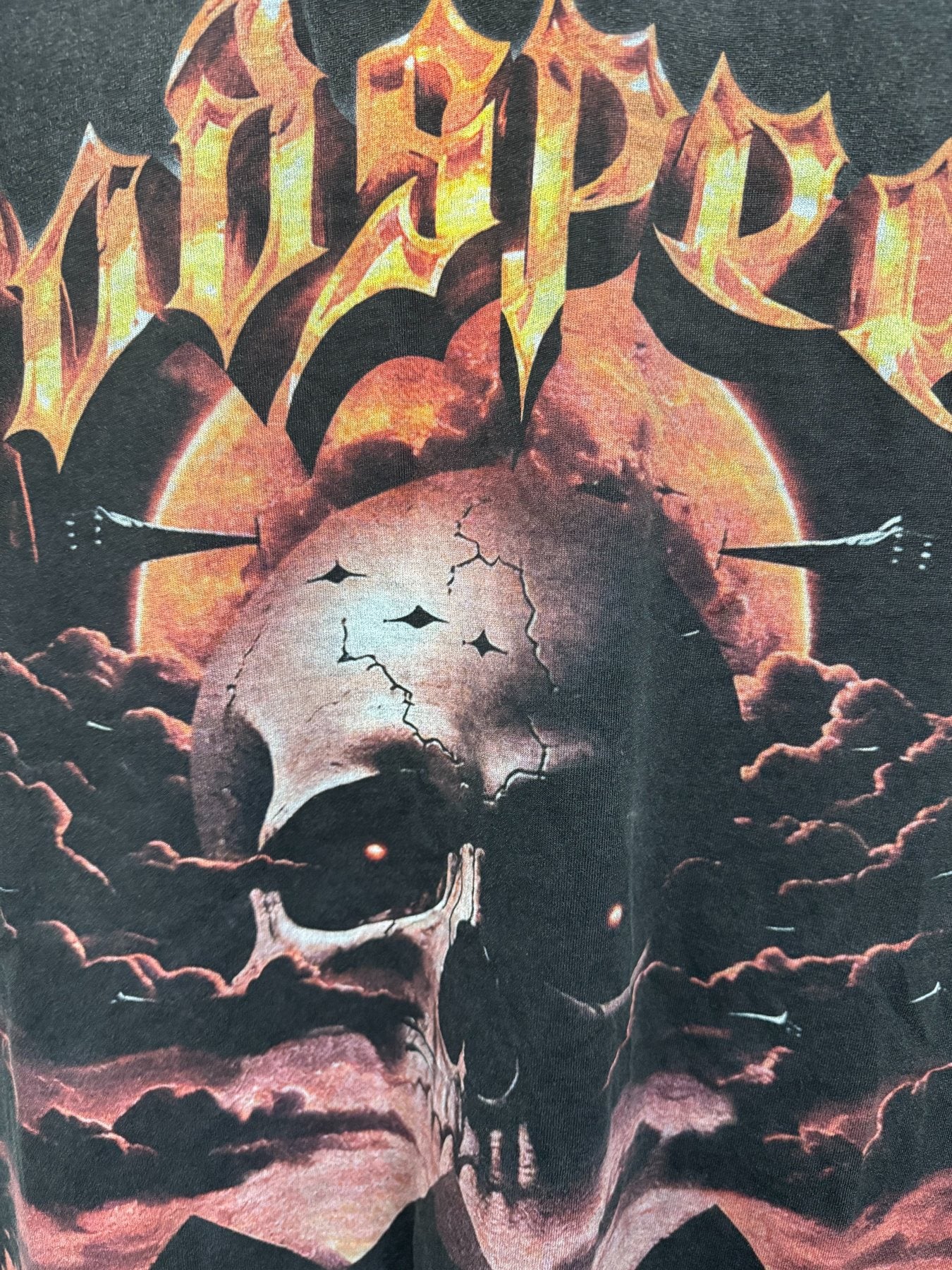 Godspeed Skull Graphic Washed T-Shirt — detail