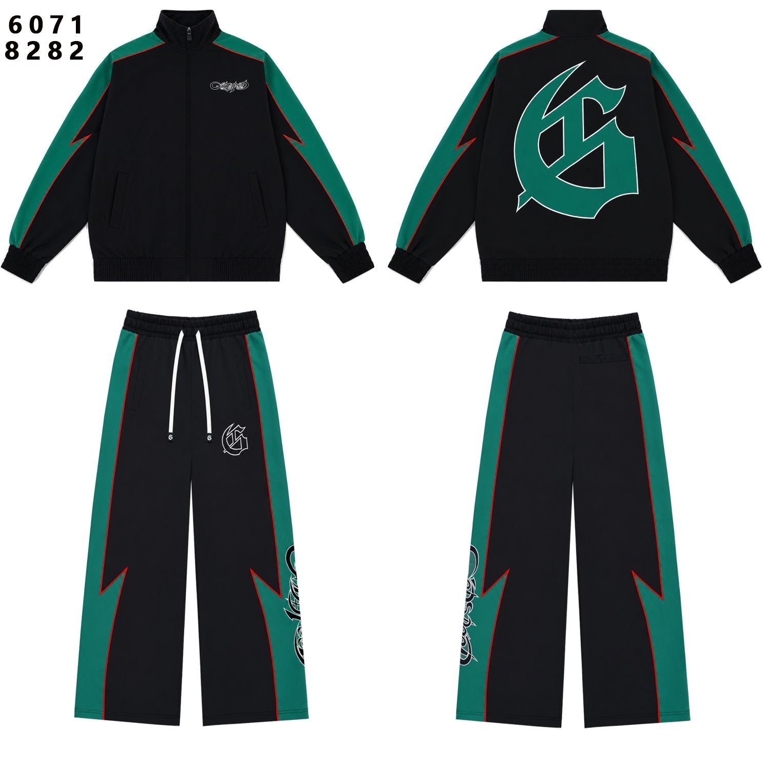 Godspeed Gothic G Contrast Panel Tracksuit Set — front