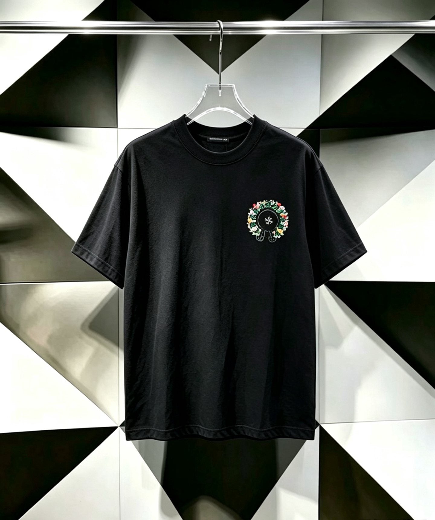 Chrome Hearts Floral Horseshoe Cross Graphic T-Shirt — hero