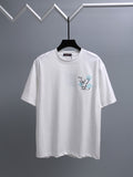 Louis Vuitton*LV White Embroidered Graphic T-Shirt — hero