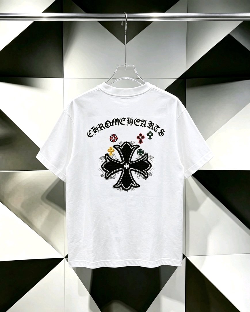 Chrome Hearts Cross Graphic Short-Sleeve T-Shirt — back