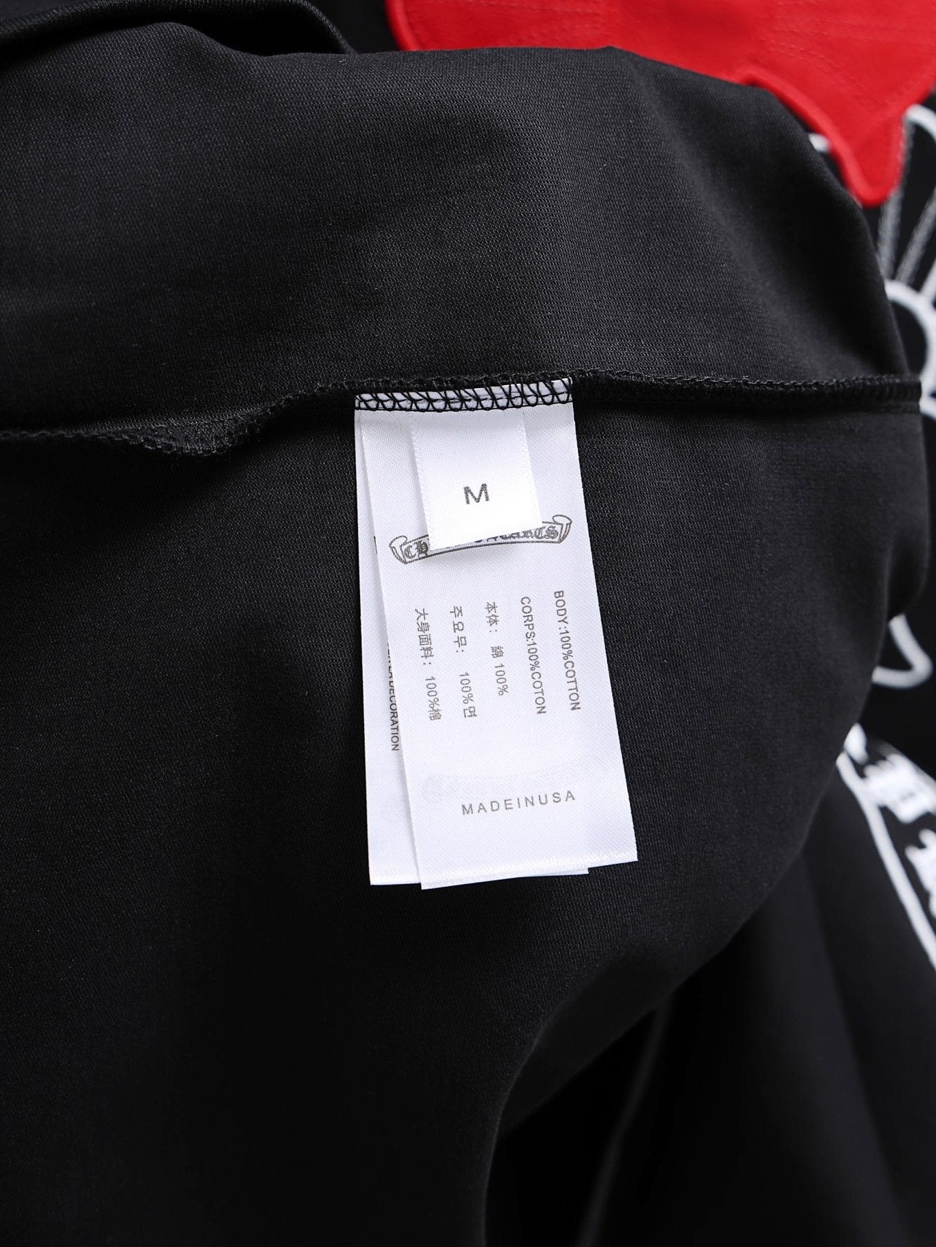 Chrome Hearts Black Cross Graphic Short-Sleeve T-Shirt — neck_label