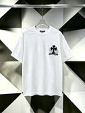 Chrome Hearts Cross & Floral Embroidered T-Shirt — hero