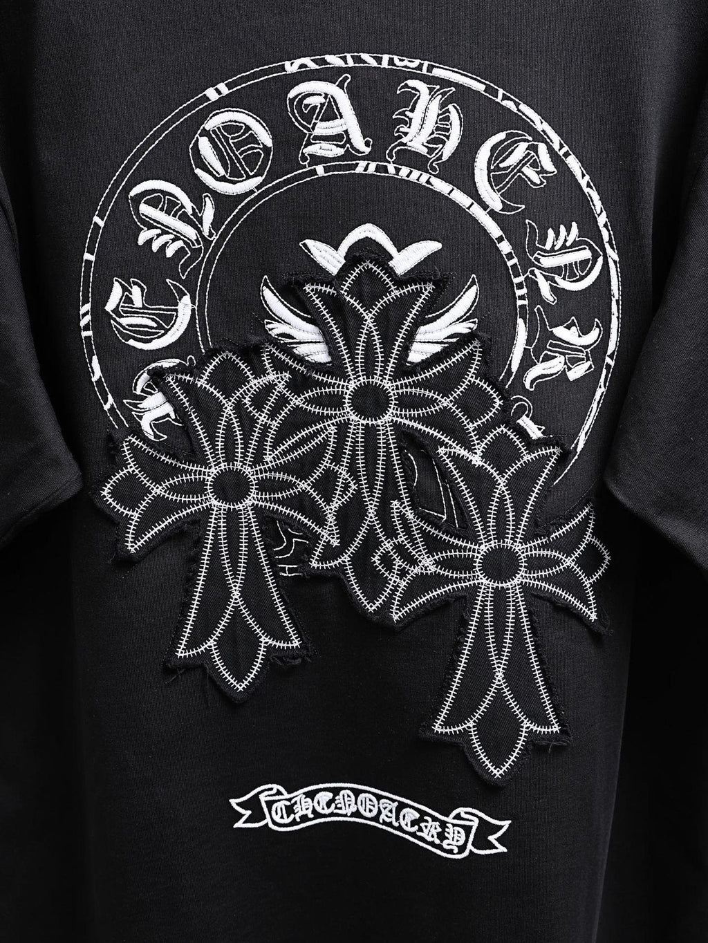 Chrome Hearts Floral Back Graphic Short-Sleeve T-Shirt — detail