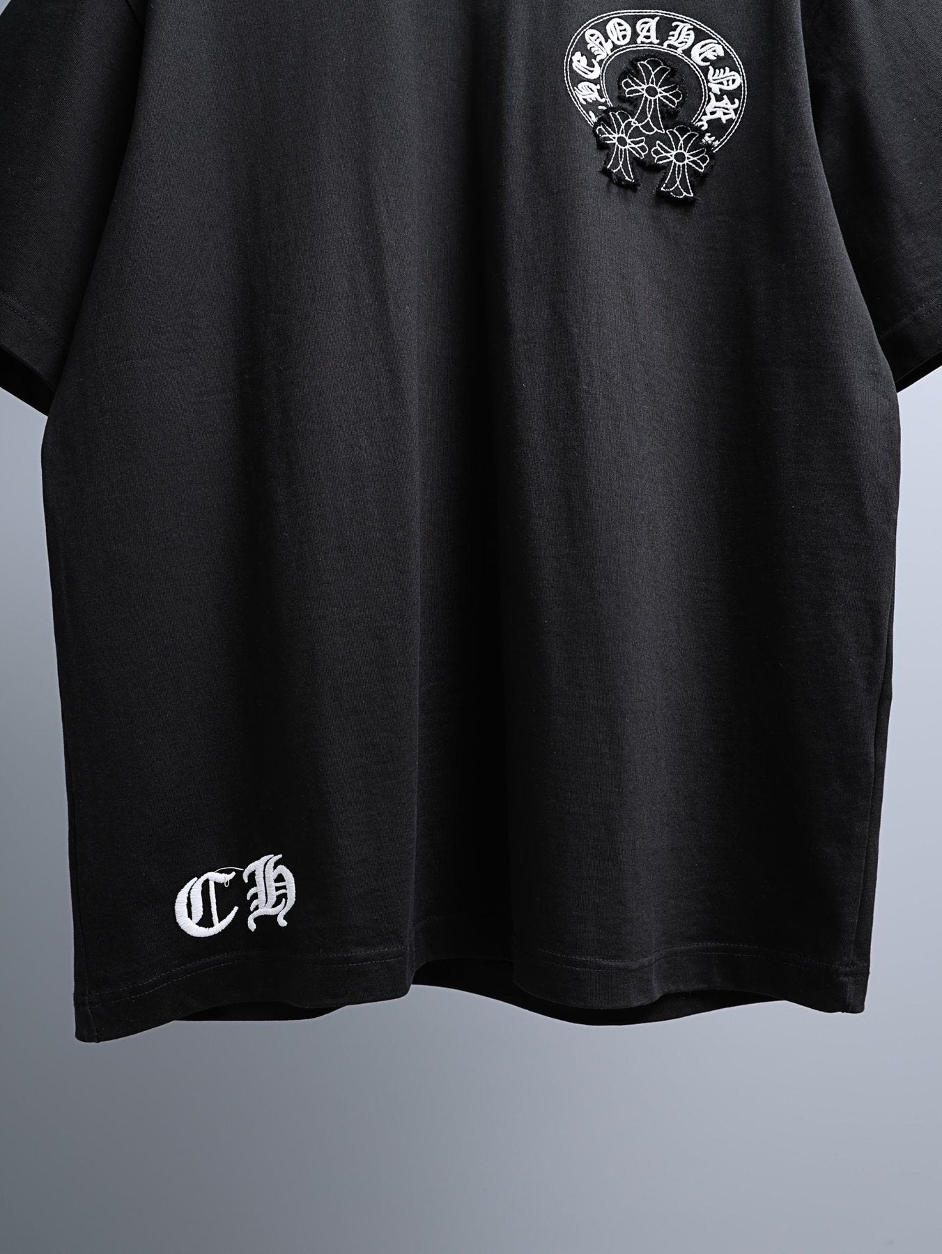 Chrome Hearts Floral Back Graphic Short-Sleeve T-Shirt — detail