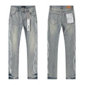 Purple Brand Light Blue Side Graphic Jeans — hero