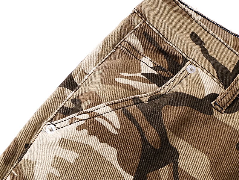 Purple Brand Tan Camo Cargo Pants — detail
