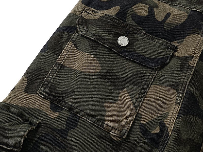 Purple Brand Green Camo Cargo Pants — detail