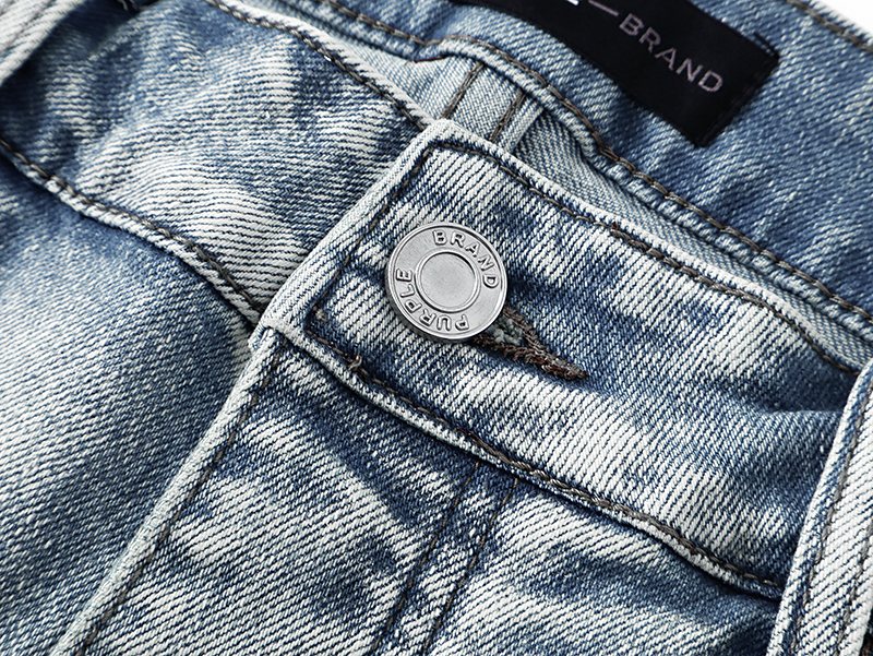 Purple Brand Dot Embellished Flared Jeans — detail