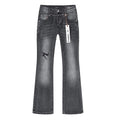 Purple Brand Washed Black Flare Jeans — hero