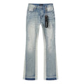 Purple Brand Light Blue Paint-Splatter Distressed Jeans — hero