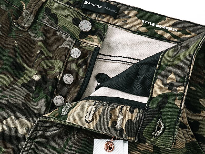 Purple Brand Green Camouflage Utility Pants — neck_label
