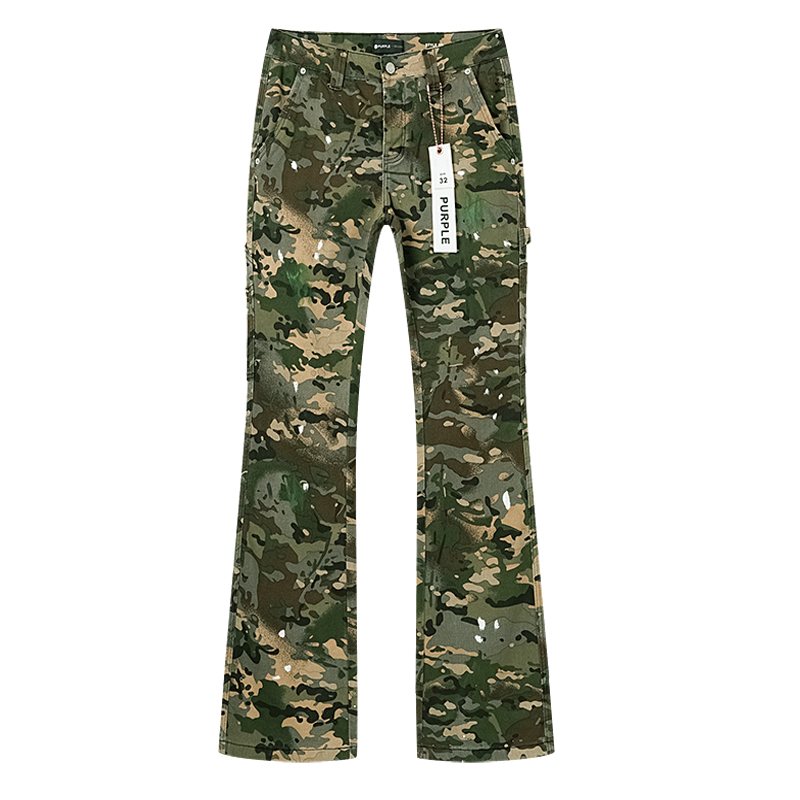 Purple Brand Green Camouflage Utility Pants — hero
