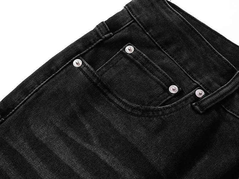 Purple Brand Distressed Washed Flare Jeans — detail