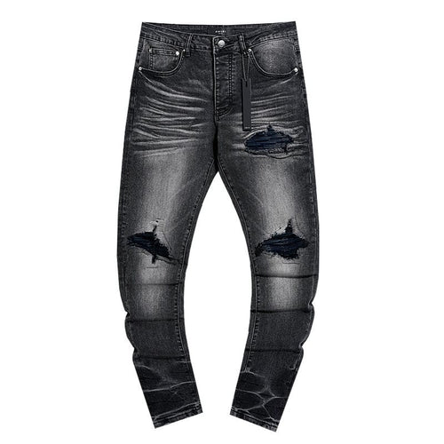 AMIRI Black Distressed Washed Jeans — hero