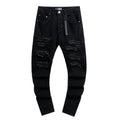 AMIRI Black Distressed Moto Jeans — hero