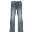 R+A Washed Blue Flared Jeans — hero