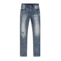 R+A Washed Distressed Graphic Jeans — hero
