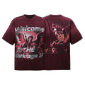 RARE PEACE Dark Warrior Angel Graphic Short-Sleeve T-Shirt — hero