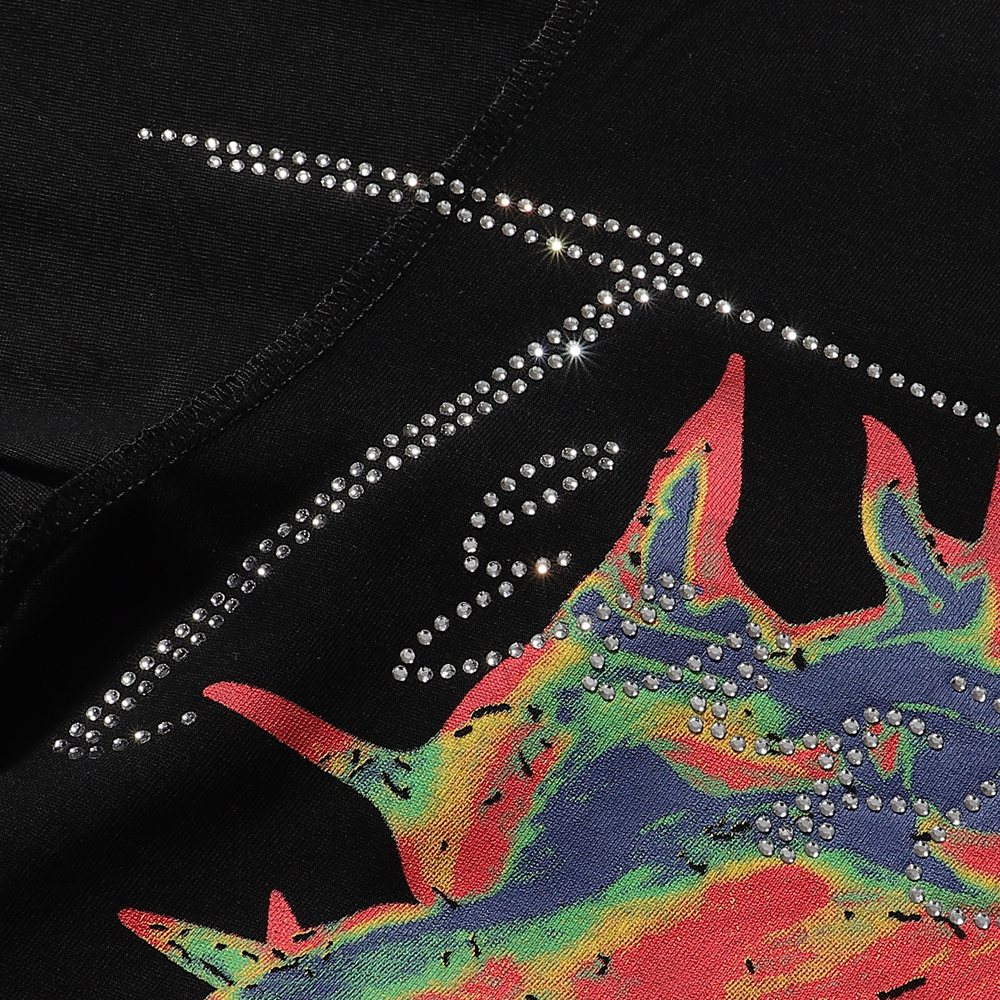 RARE PEACE 15 Decals Face Graphic T-Shirt — detail