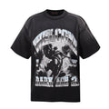 RARE PEACE Dark Age Washed Black Graphic T-Shirt — hero