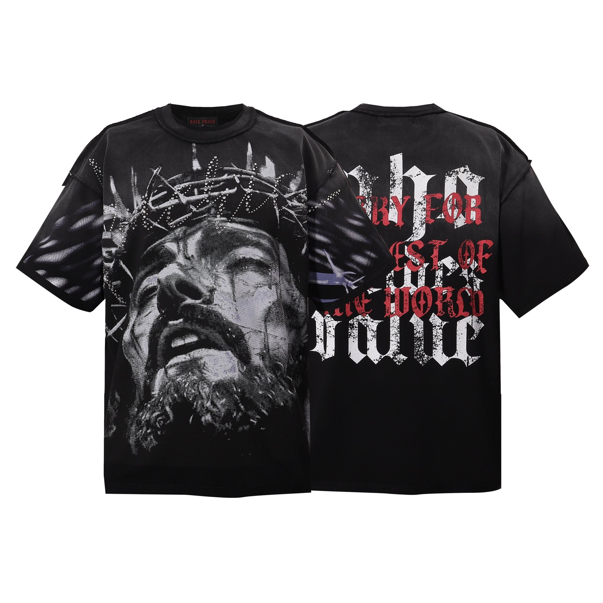 RARE PEACE America First Gothic Graphic T-Shirt — hero