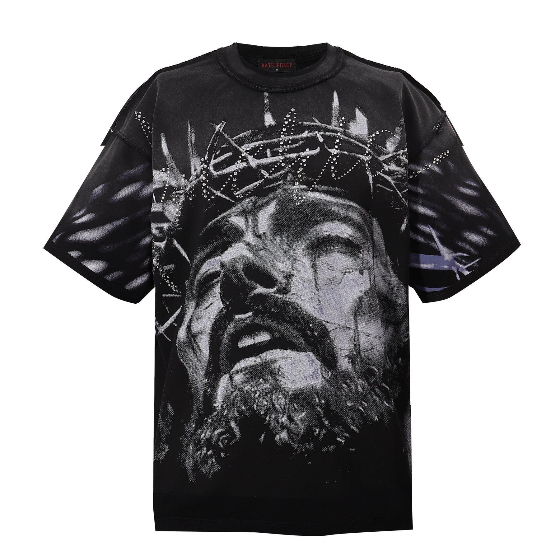 RARE PEACE America First Gothic Graphic T-Shirt — front