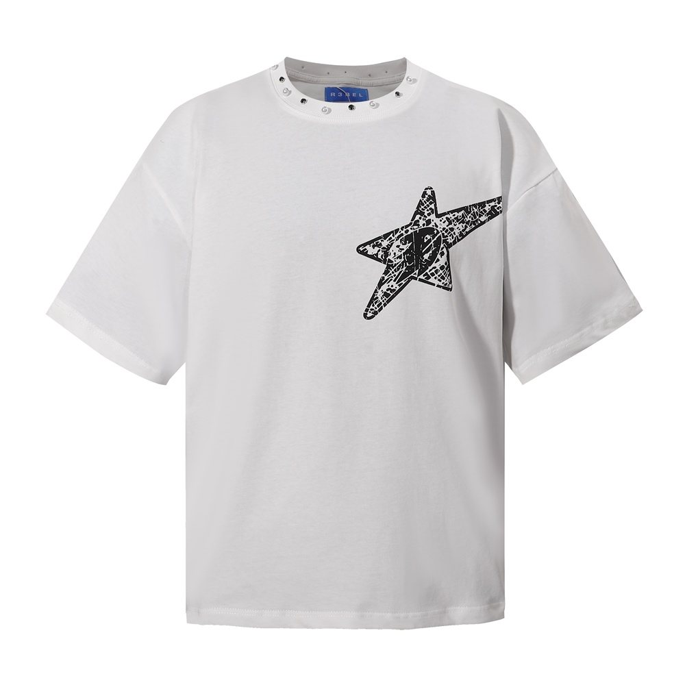 R3BEL 14 Saints Embellished Graphic T-Shirt — hero